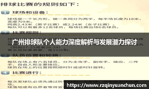 广州排球队个人能力深度解析与发展潜力探讨